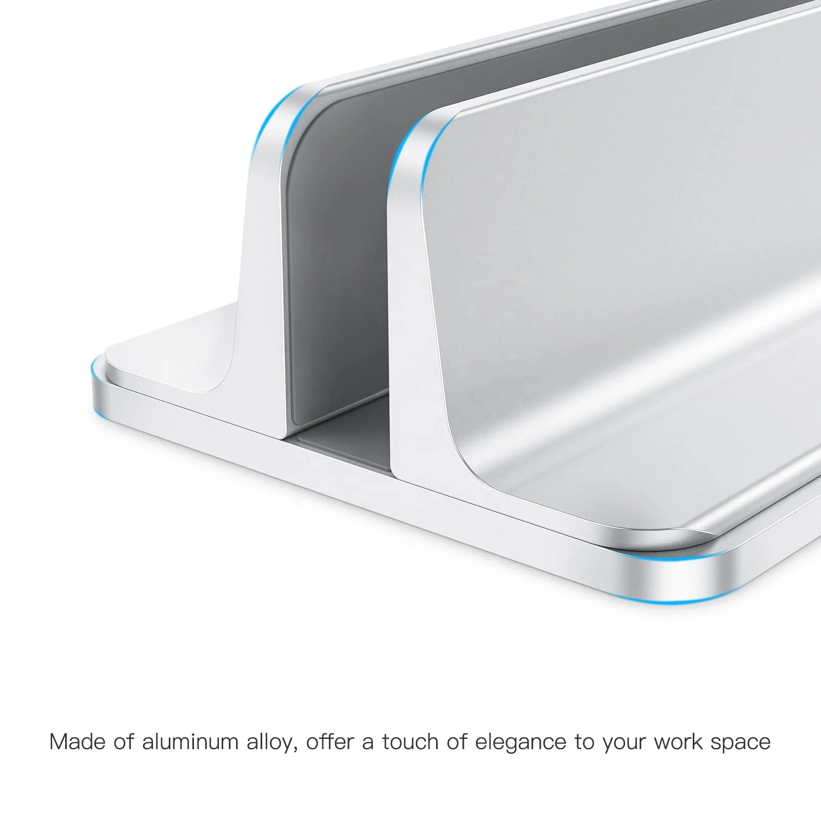 Vertical Metal Portable Laptop Stand Aluminium Vertical Dock Stand