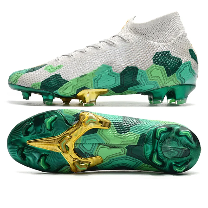 High Ankle Soccer Shoes Most Popular Design Training Football Quality Turf Cleats Low MOQ OEM