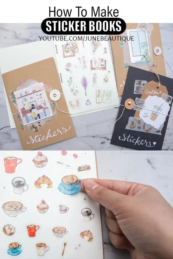 Custom album scrap reusable journal paper planner sticker book