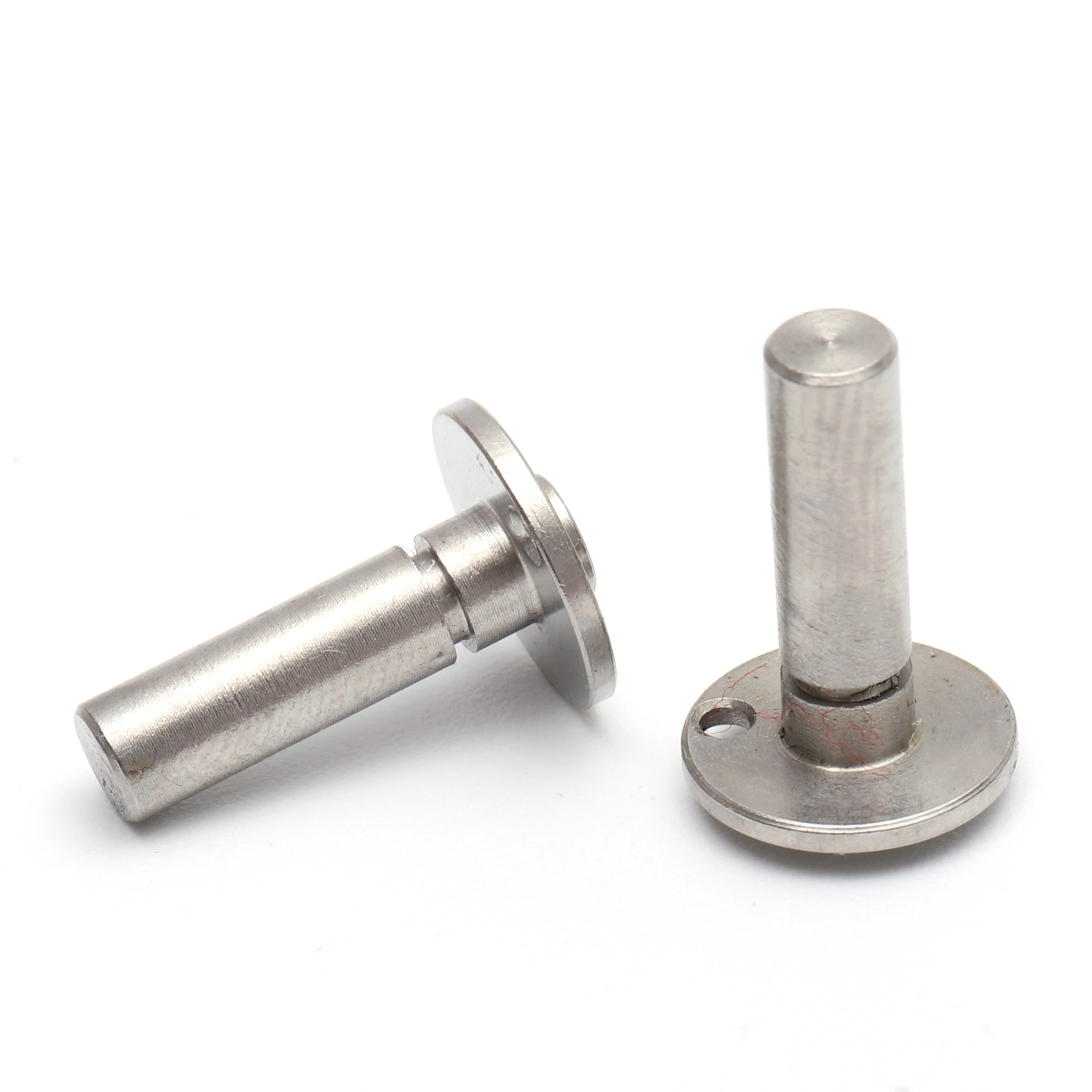 High Quality Standard 304 Stainless Steel Round Head Pin Shaft Flat Head With Hole Cylindrical Pin Straight Locating Pins