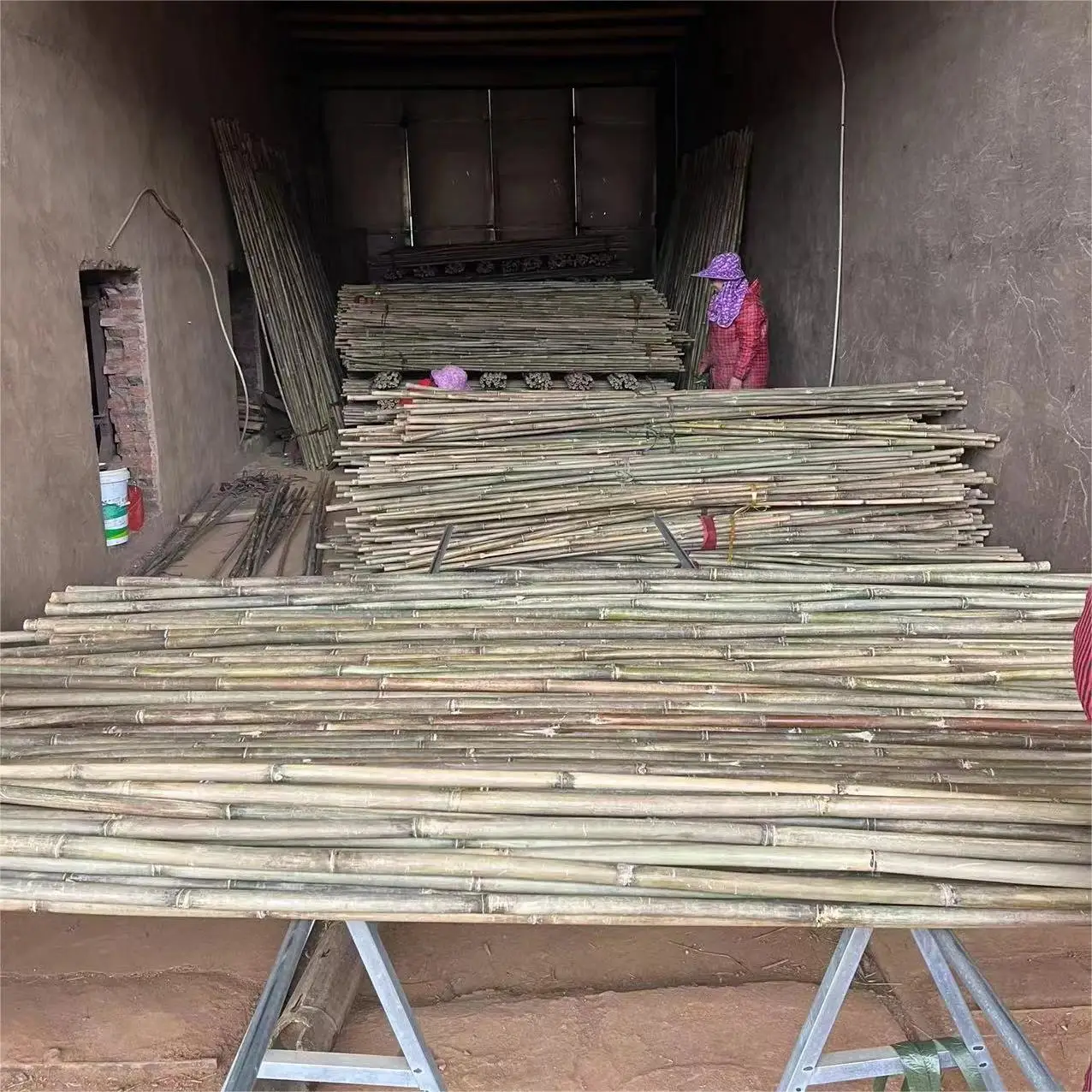 Custom Size Decoration Large Bamboo Poles Bulk Long Natural Straighten Bamboo