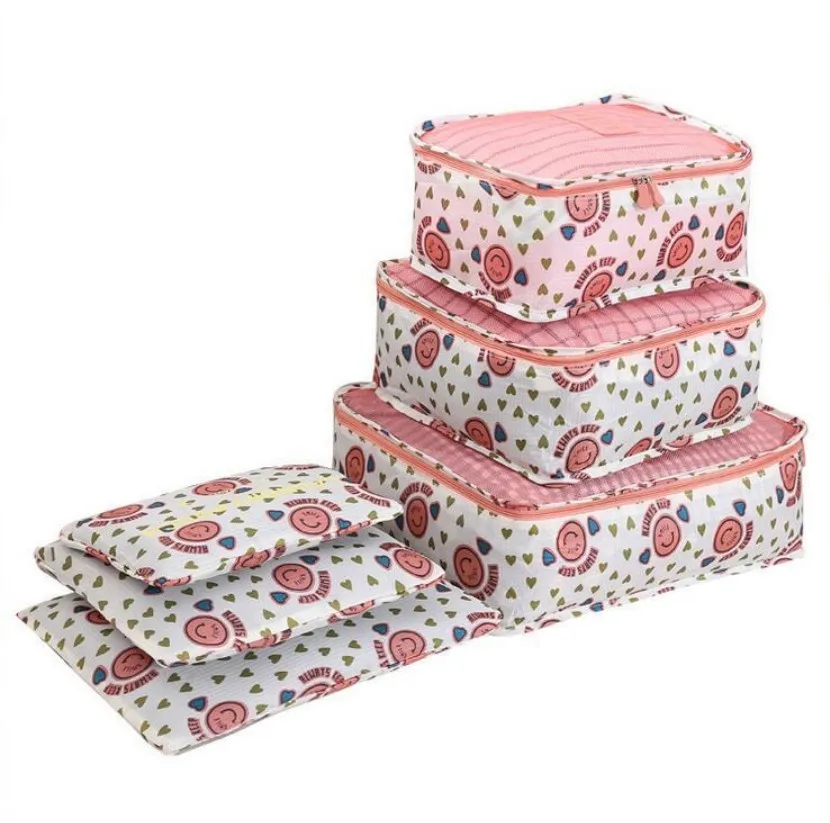 New 6 in 1 Korean  Travelling Bag in Bag / Tas Travel Organizer (6pcs)