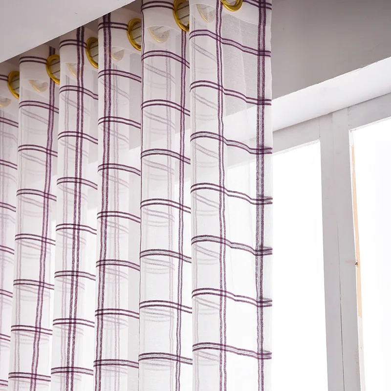 Wholesale high quality tulle polyester home hall textiles  jacquard sheer curtains 2022