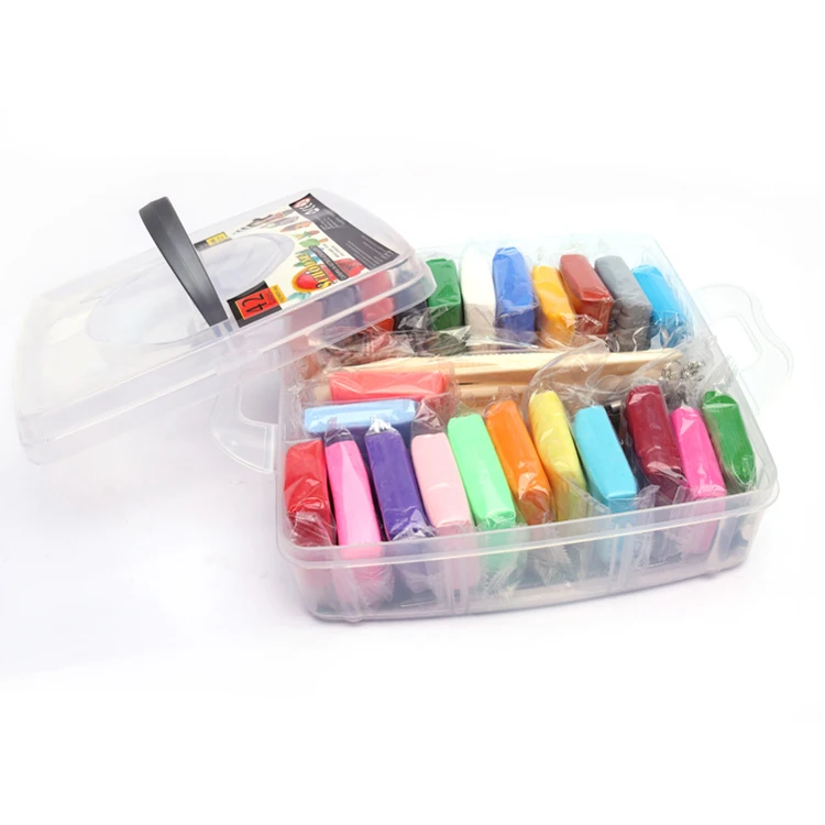 Popular Customize Sticker Jewelry DIY Material 24 Colors 20g Set Polymer Clay