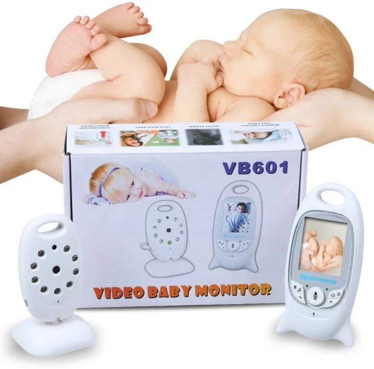 VB601 2.4G Wireless Baby Video Monitor with Night Vision Two-way Talk LCD Display Temperature Monitoring Portable Baby Safe Care