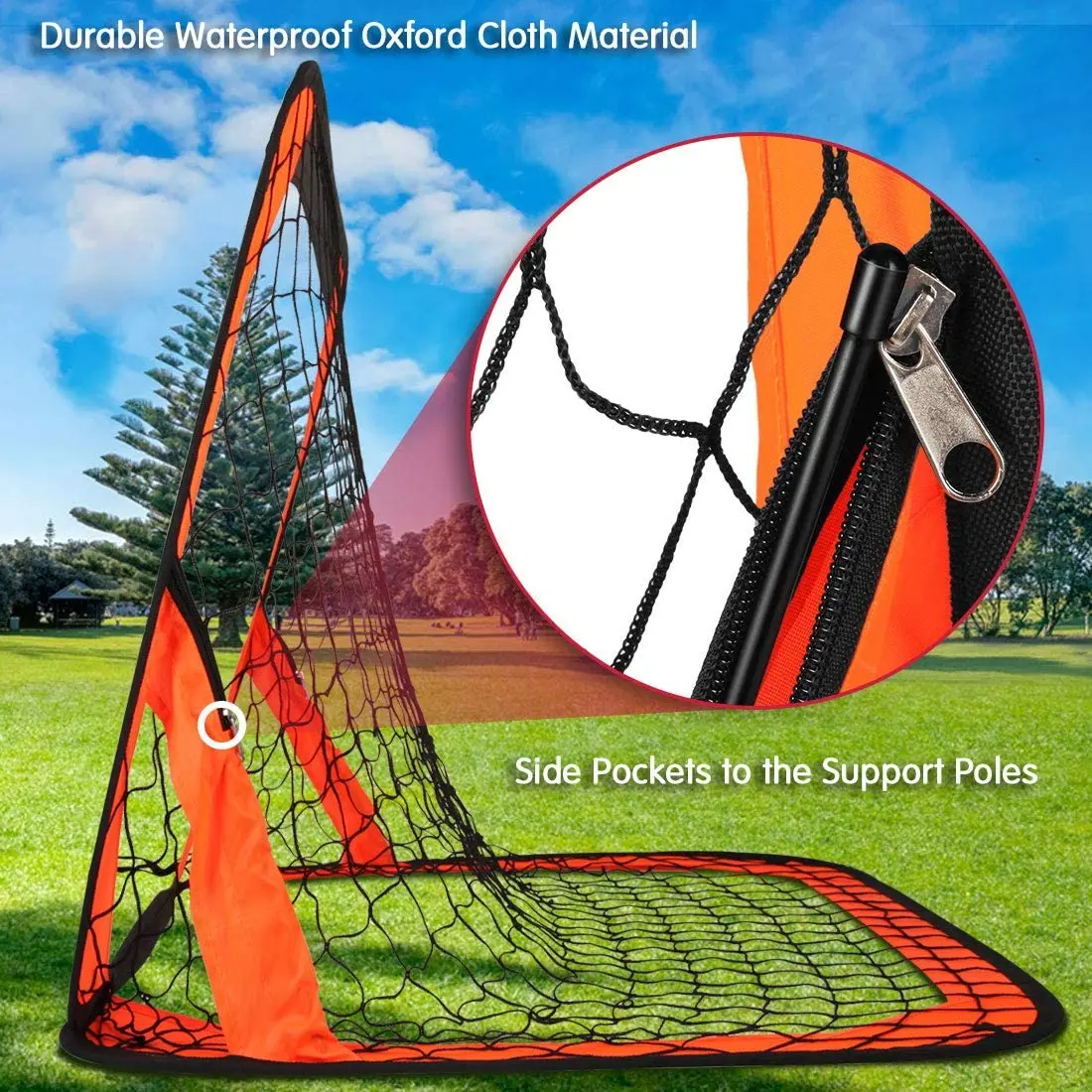 SG02B Calcio Pratica Netto, I Bambini Grande Pop Up Obiettivo di Calcio, Del Capretto Pieghevole Lo Porta Da Calcio