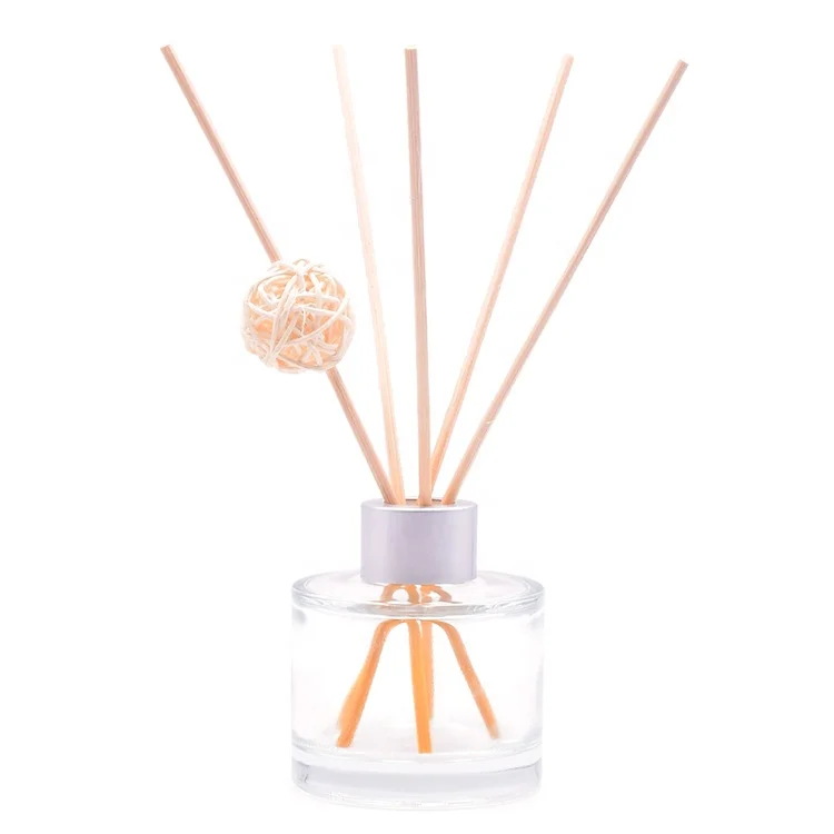Wholesale 80ML Decorative Aroma Glass Bottle Reed Diffuser for Room