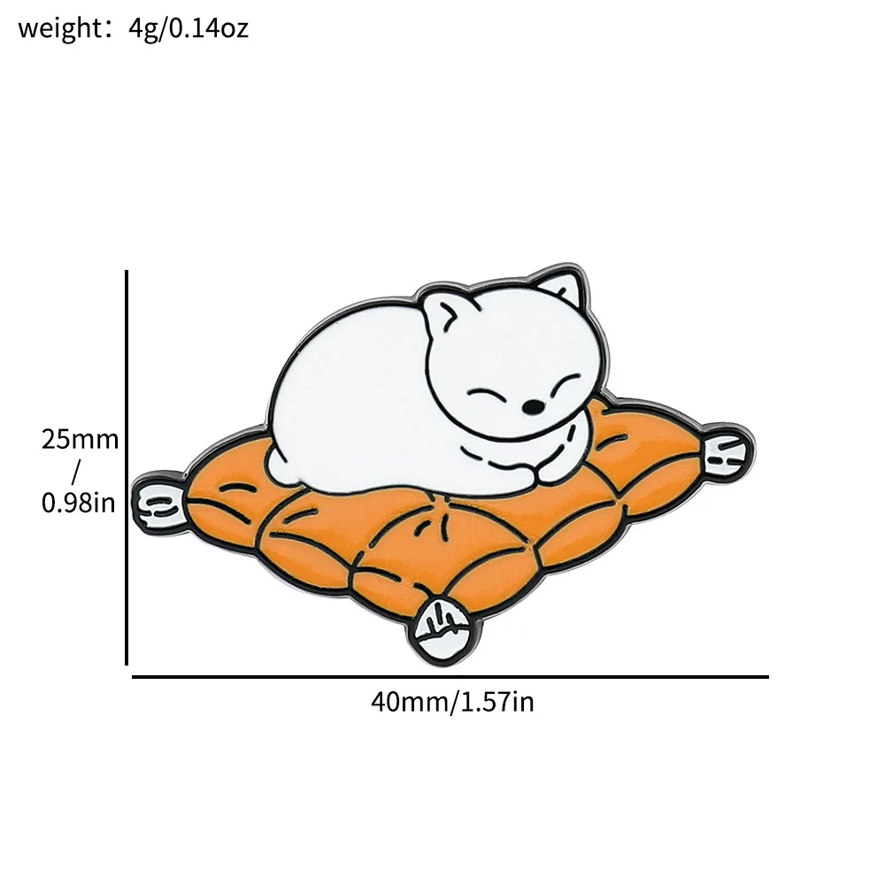 Cute cartoon cat badge reading a book drinking coffee cute cat cat custom alloy oil drop pin