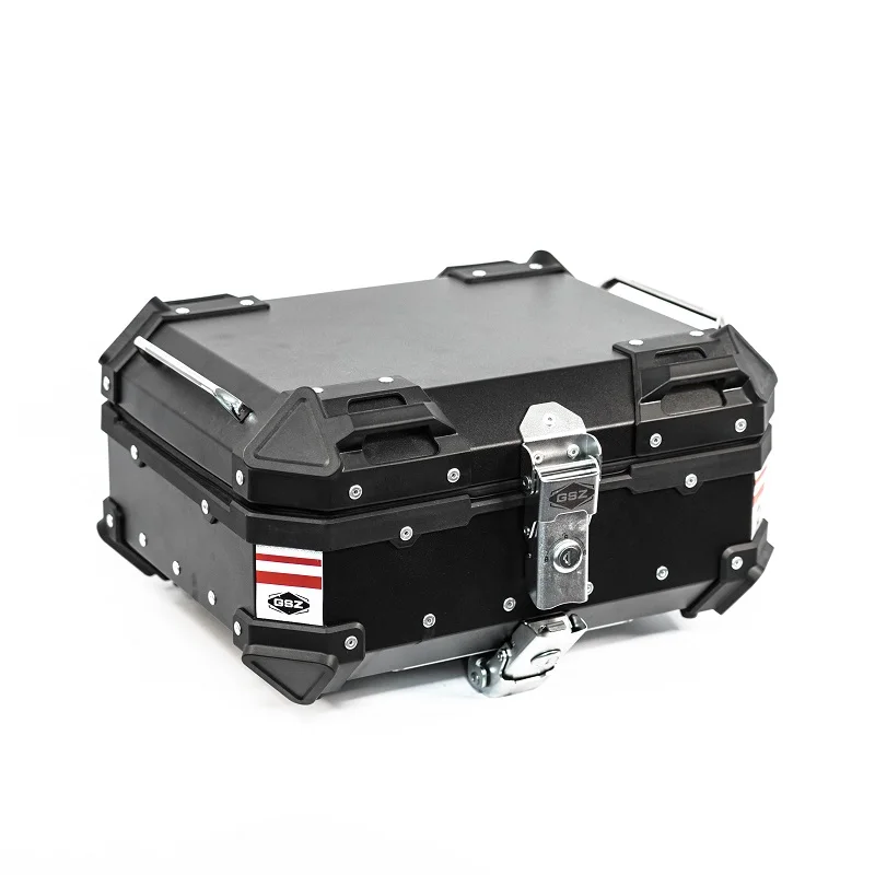 
22L 35L 45L 55L 65L 85L100L luxury waterproof trunk rear alloy box top case Luggage Delivery aluminum motorcycle tail boxes 