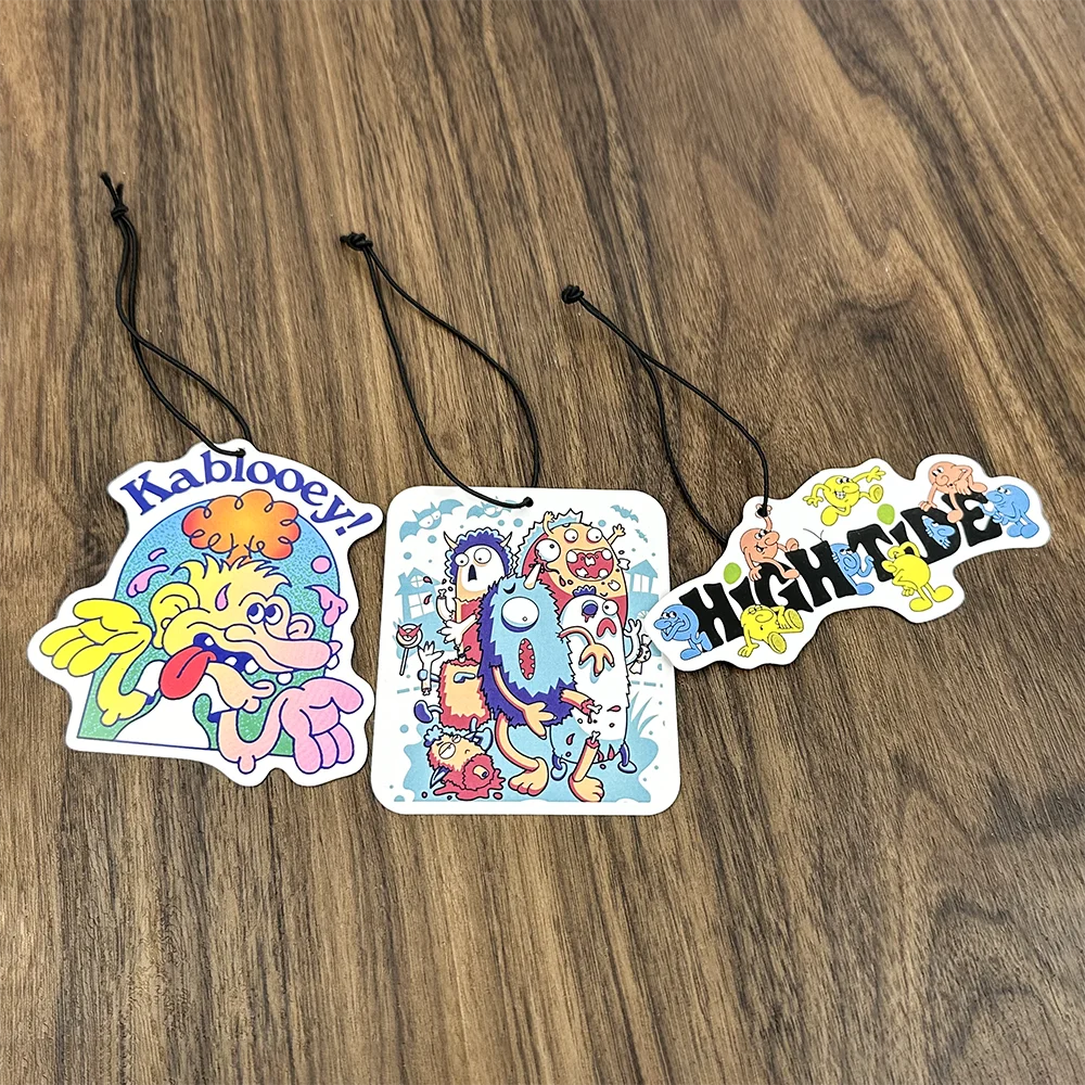 Personalized Design Car Air Freshener Perfume Hanging Paper Aromatherapy Air Cleaner Custom Logo