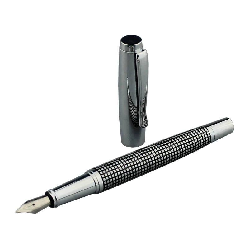 Amazon top sale custom printed logo metal fountain pen ink