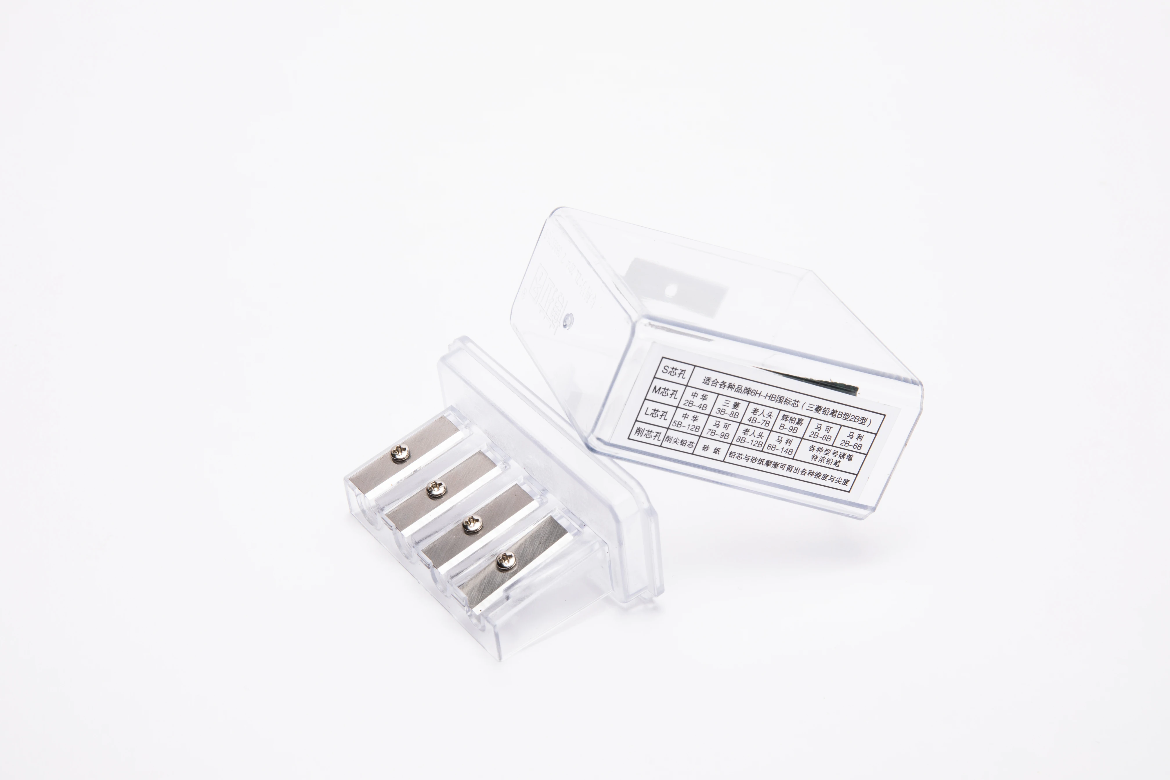 Оптовая продажа, точилка для карандашей с четырьмя отверстиями для рисования скетчей, для художественного использования