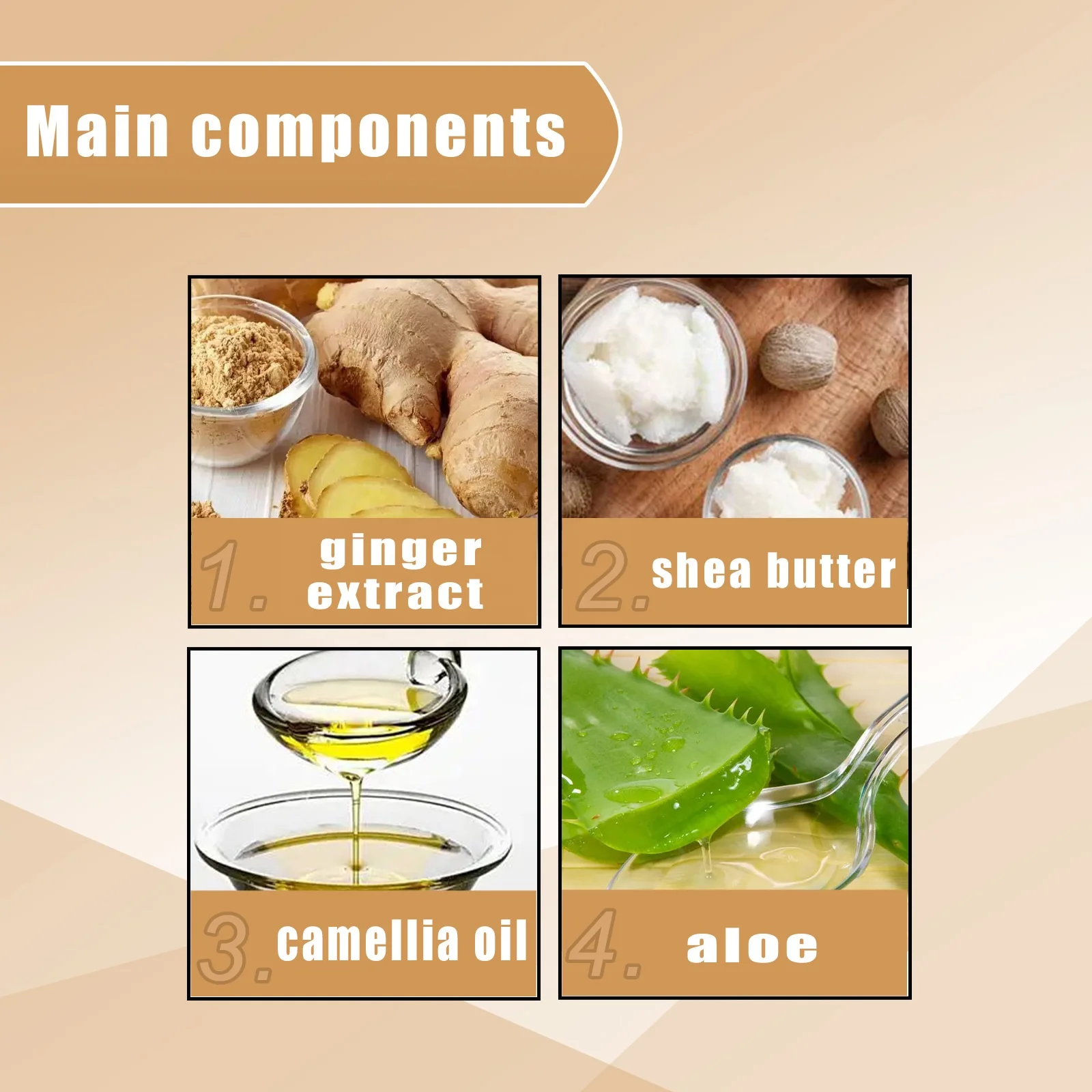 100% Natural Organic Ginger Hair Regrowth Shampoo Bar Anti Hair Loss Ginger Oil Control Hair Darkening Growth Shampoo Soap