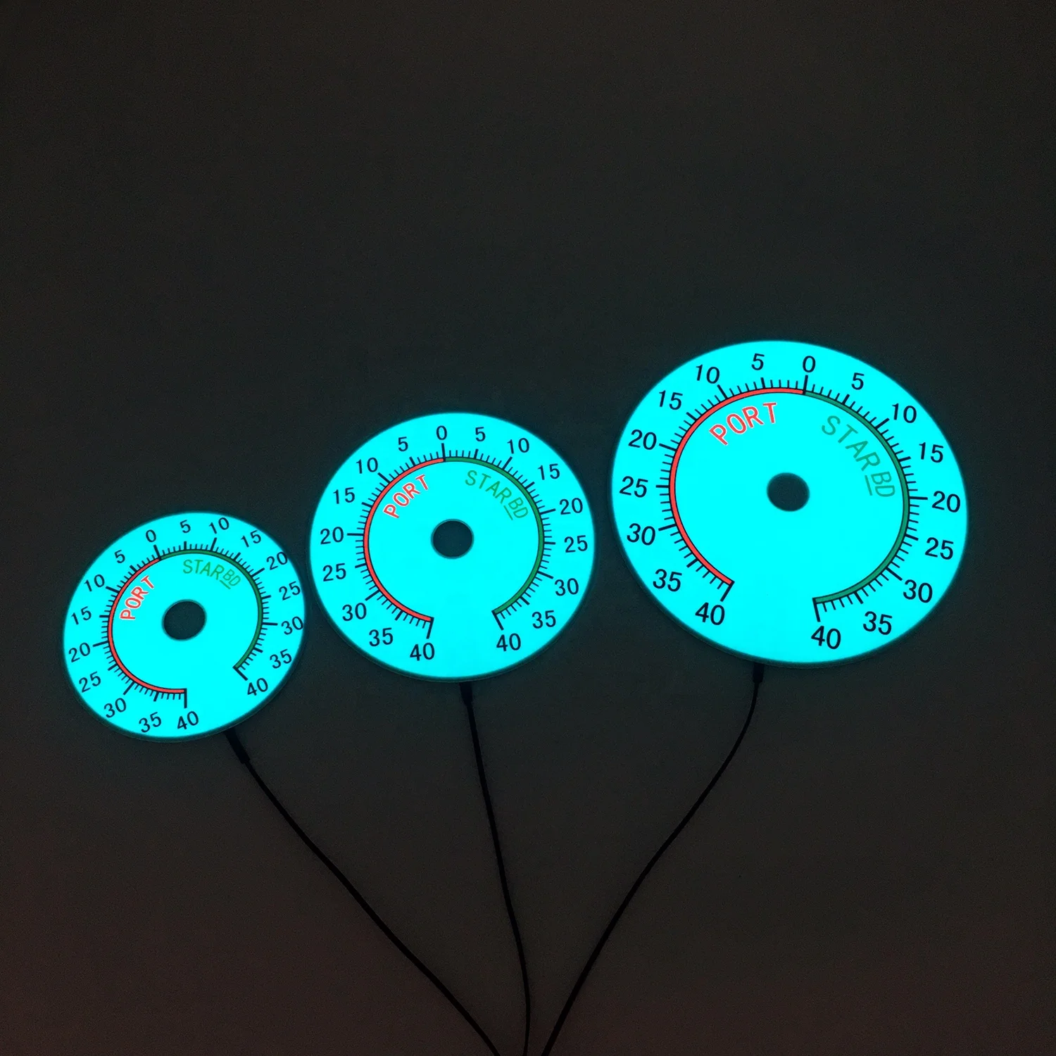 Светящаяся пластина циферблата для лодки, измеритель датчика сосуда, светящаяся пластина датчика EL