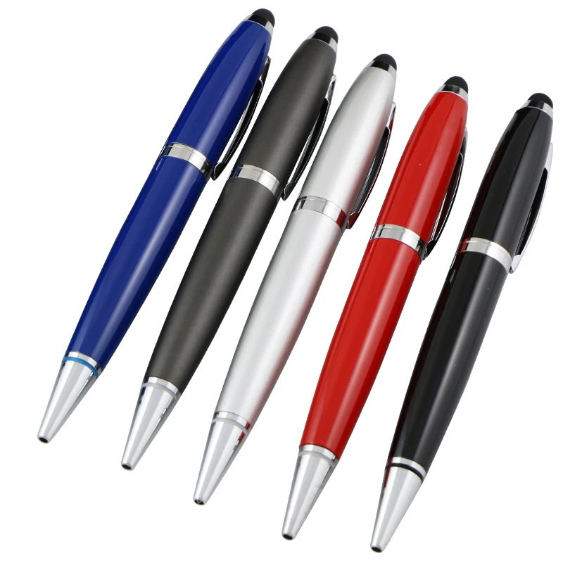 Executive metal usb drives pen multi colors paint stylus pen drive usb corporation vip business customizable gift pen usb flash