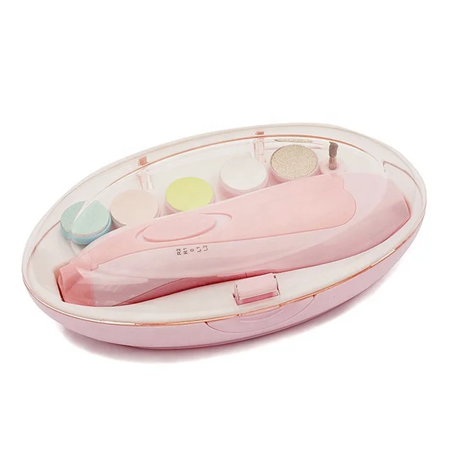 Kids Baby Nail Trimmer Electric Baby Manicure Pedicure Nail Clippers Cutter Scissors Care Set New Born