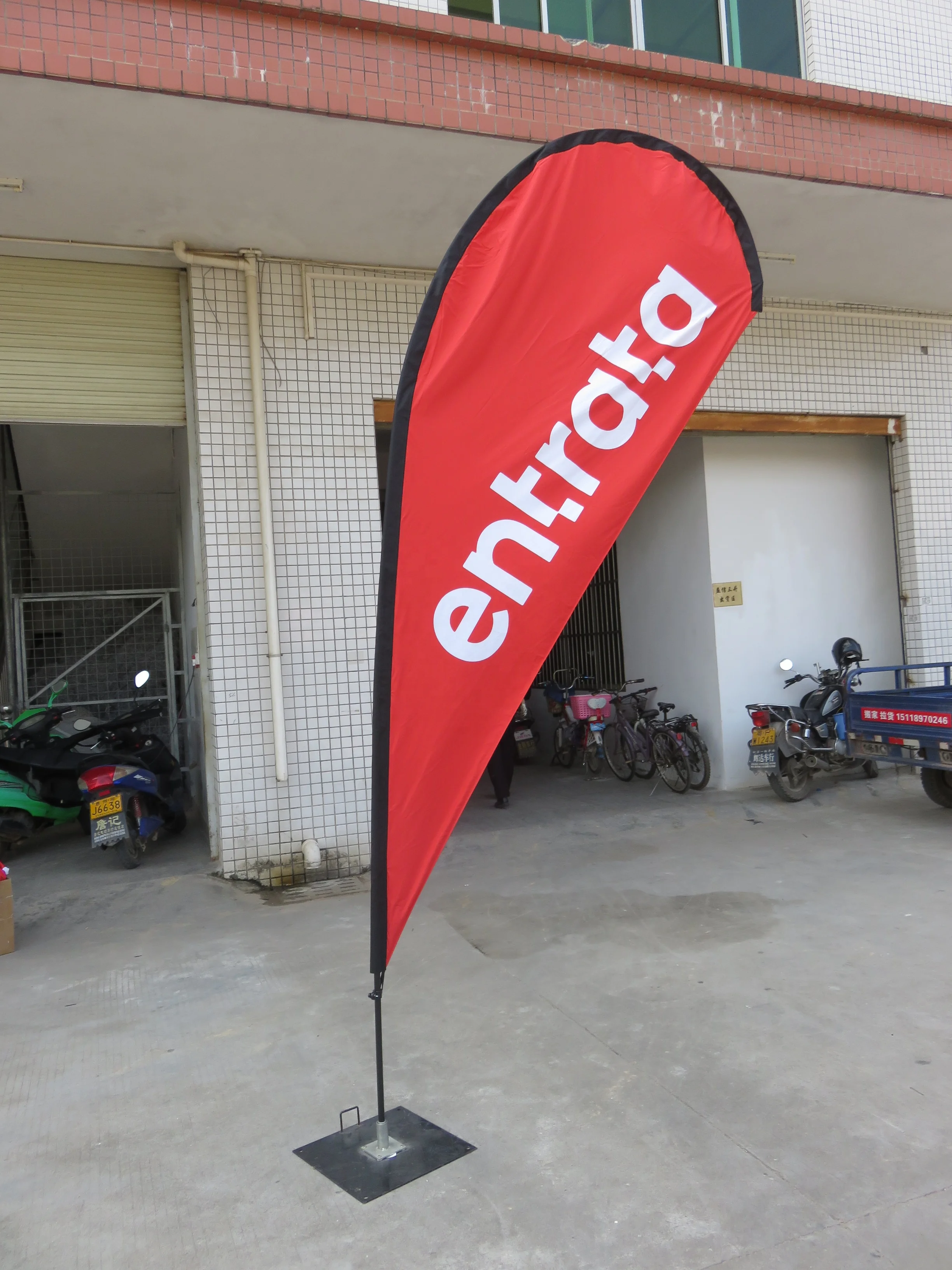 GLOBAL TENT Eye-Catching Promotional Banner Custom Advertising Teardrop Flag With Logo