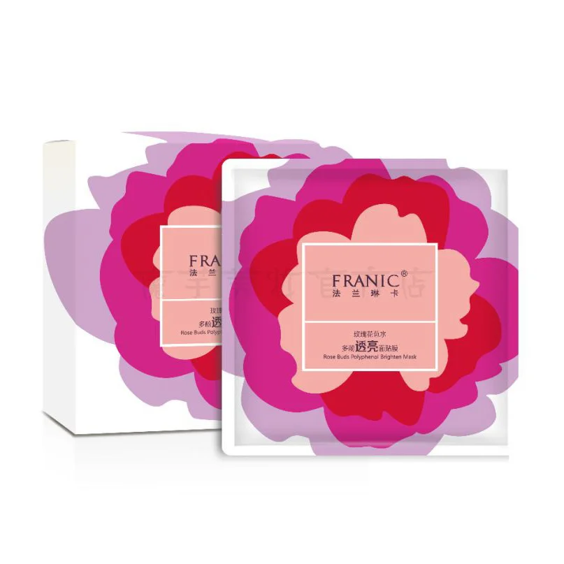 Uniasia Guangzhou Rose Beauty 25G Collagen Essence Full Face Facial Essence Mask Sheet