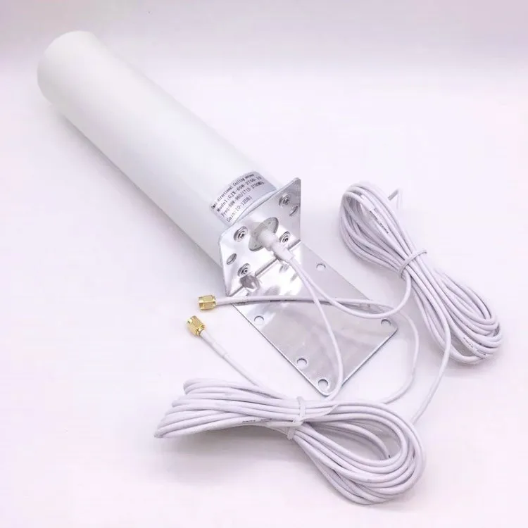 4G LTE Outdoor Antennas S-M-A  male Omni Antenne 5 Meters dual Connector Cable for Huawei ZTE Router Modem