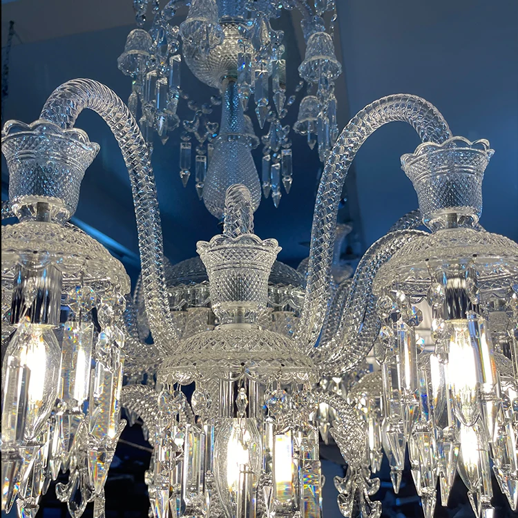 Светильник JC на заказ европейская роскошная хрустальная люстра стеклянная прозрачная подвеска ручной работы для ванной