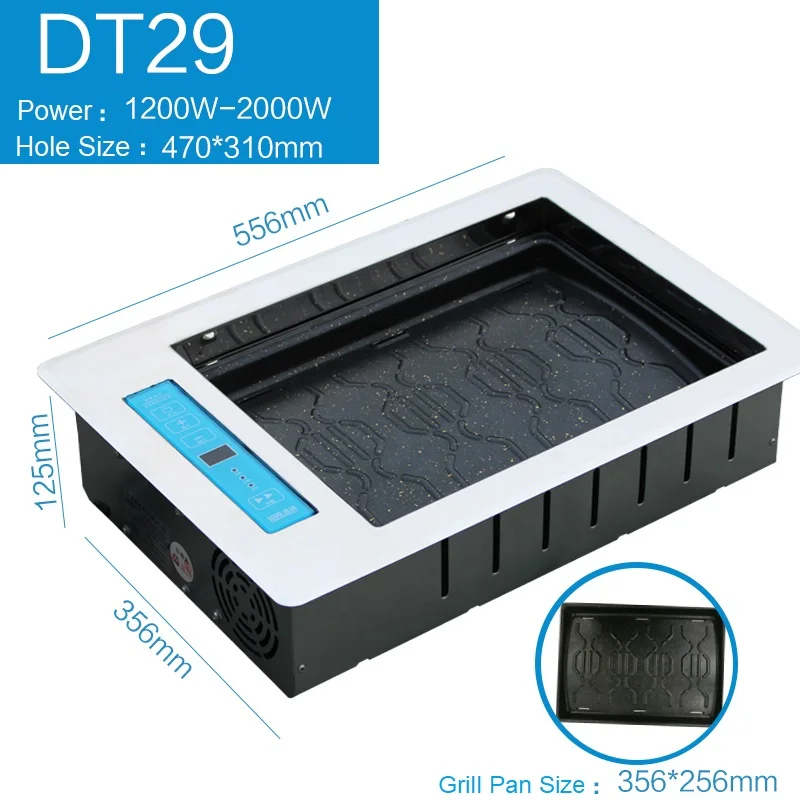 DT29 ETL outdoor tabletop electric korean bbq grill with infrared stove easily assembled