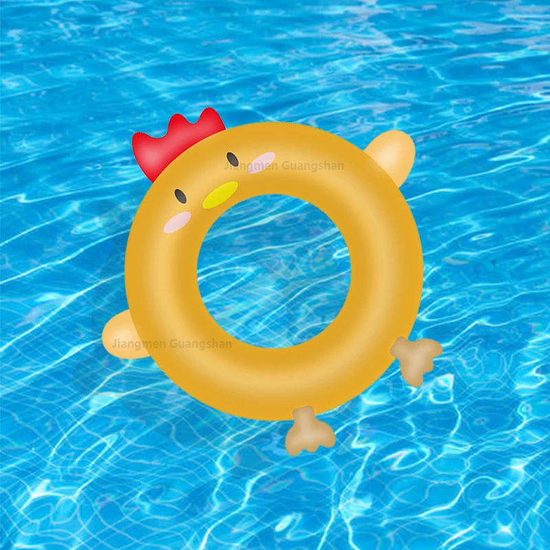 Custom new creative double PVC swimming ring couple swim circles Parent Child inflatable pool float