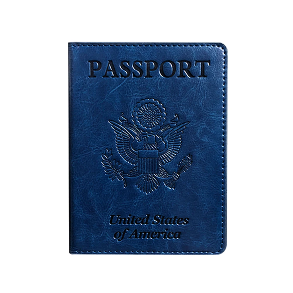 In stock leather toefl passport holder travel wallet,Amazon sublimation passport holder Card Case Cover