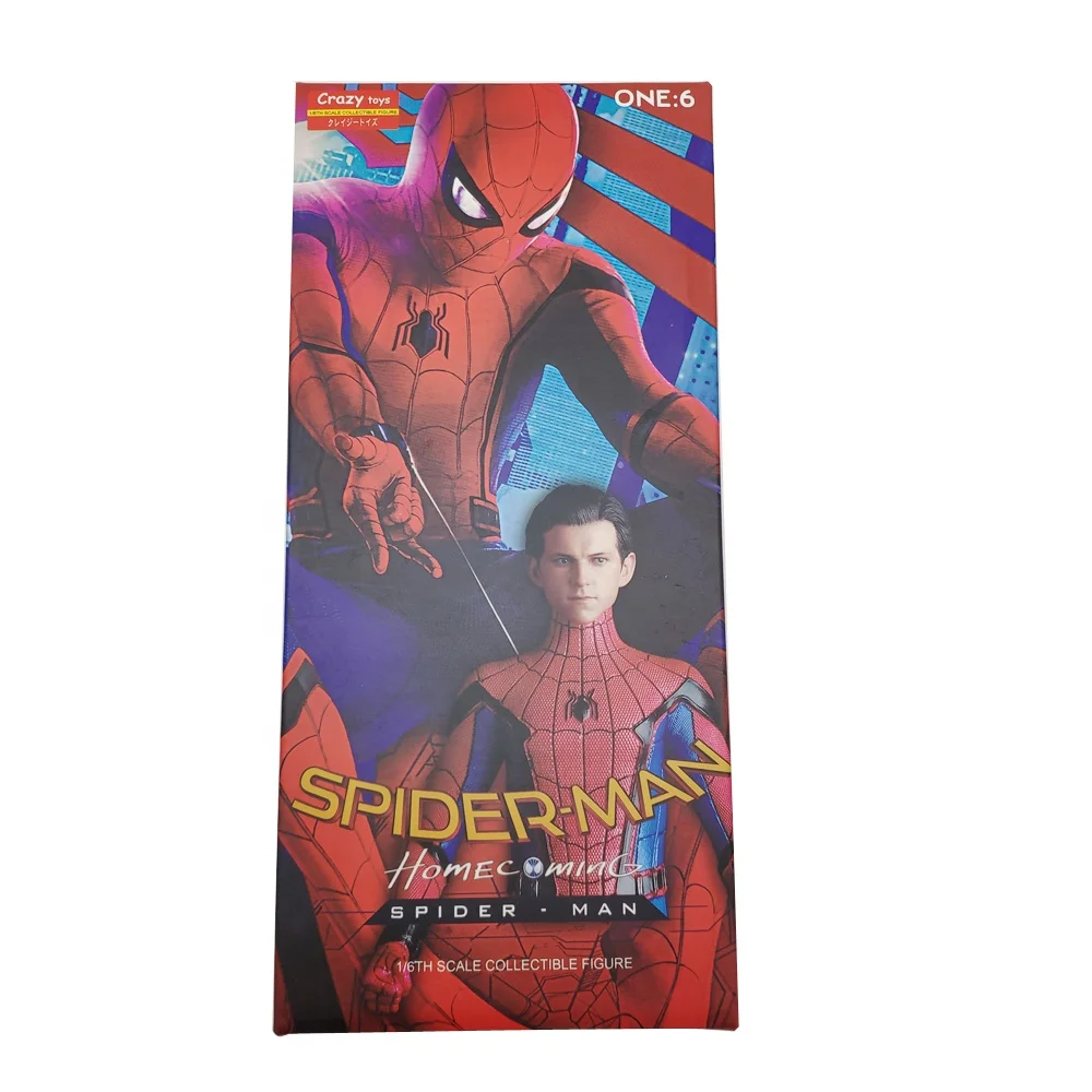 Crazy Toys 1/6 Realistic Vivid Spiderman Far From Home Models Action Figure PVC Doll 2021 Anime Collectible Model  Toys
