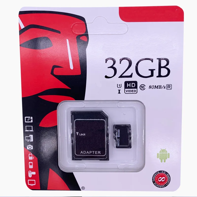  100% карта памяти с реальным объемом 8 ГБ 16 32 64 Гб 128 Micro TF SD C10 Высокоскоростные карты бесплатным