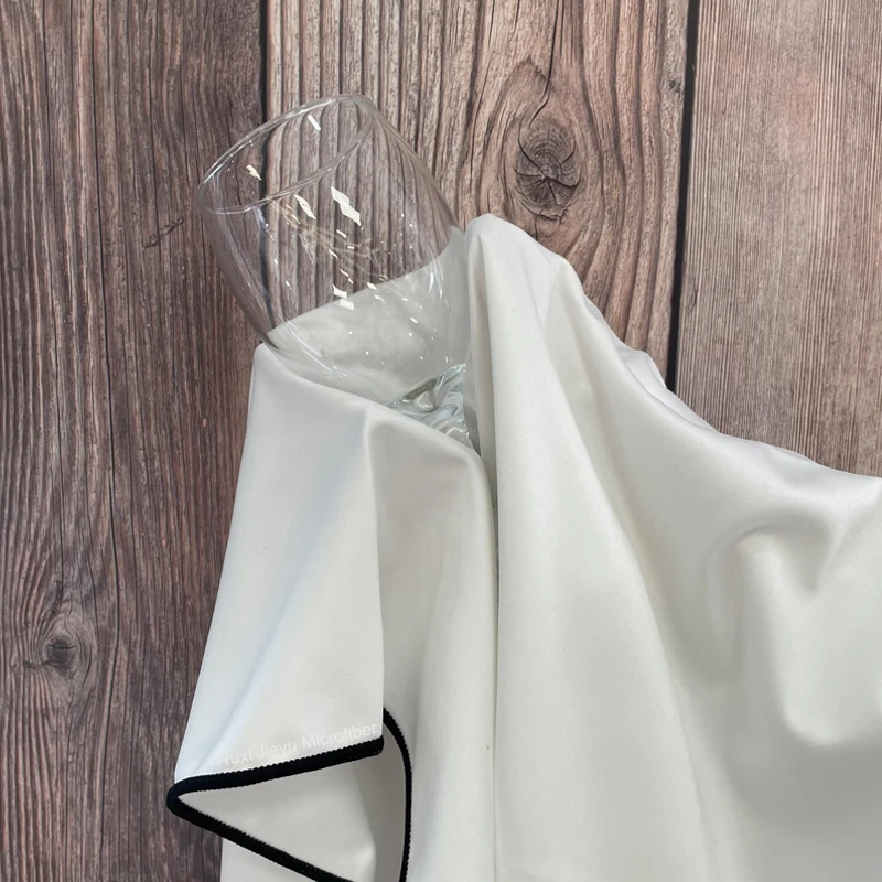 Custom design wine glass cleaning cloth wine glass polishing cloth microfiber cloth