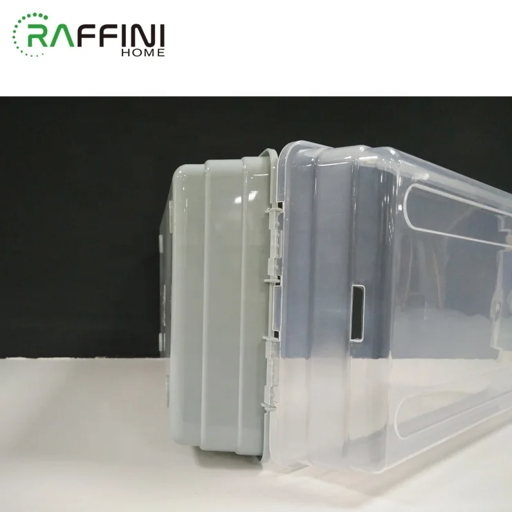 Custom Shoes Box With Logo Shoe Organizer Box Bins Druable New Design Factory Transparent PP Plastic Container Box Storage