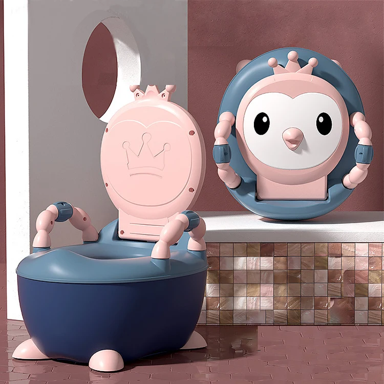 2021 Cheap Price Plastic Cartoon Panda Drawer Style Baby Toilet Seat Kids Pedestal Pan