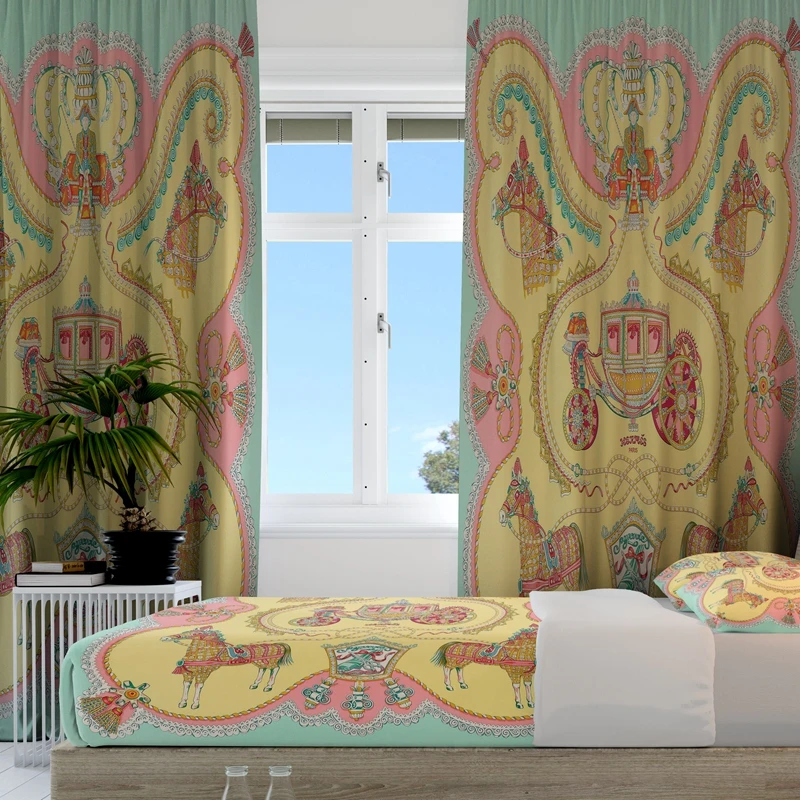 Customised Full Size Sheets Bed and High Quality Blackout Curtains For The Living Room