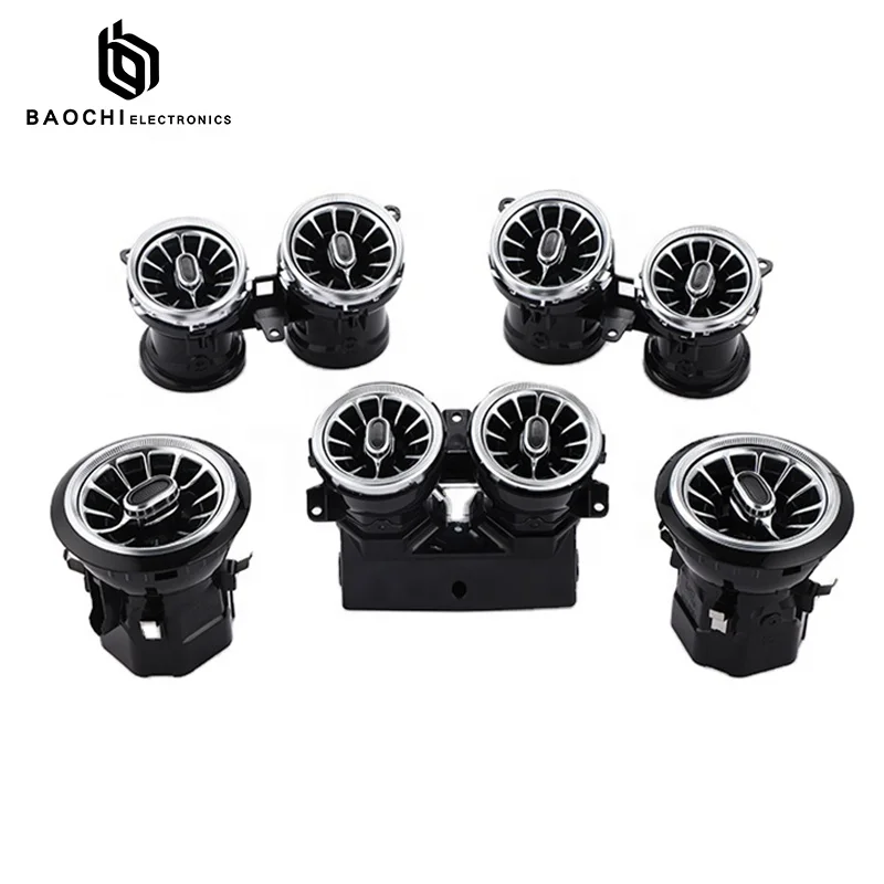 Turbo Air Vent Outlet With Ambient Light For E-class W213 807 2016-2017 64 Colors Without Multi-colour