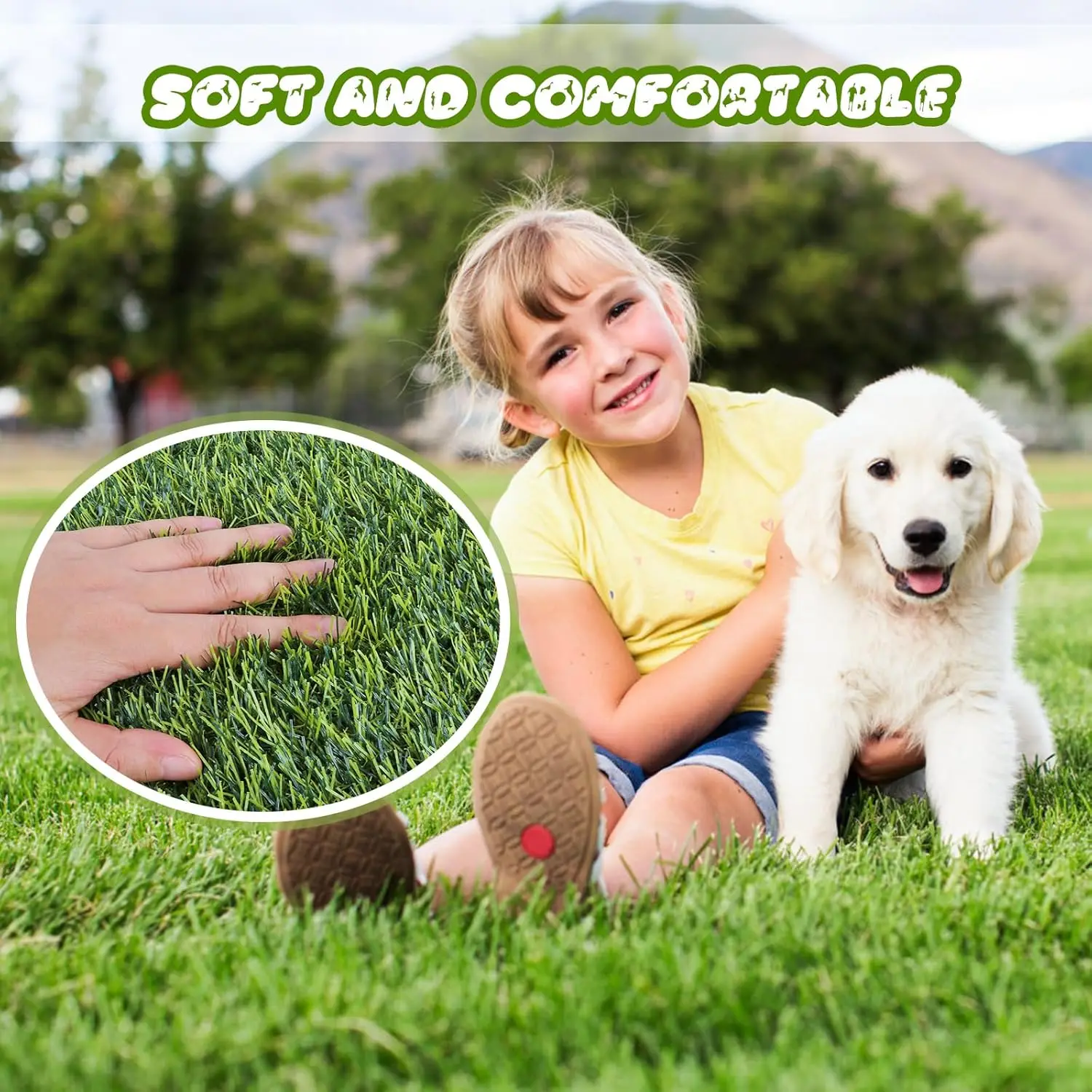 Artificial Grass Professional Dog Grass Mat Potty Training Rug and Replacement Artificial Grass Turf