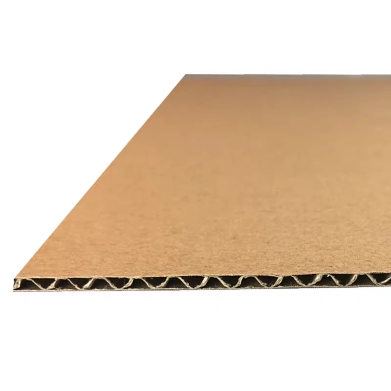 
flute paper raw material feuille cartonique ondul en de carton pour passe partout fanfold corrugated cardboard 