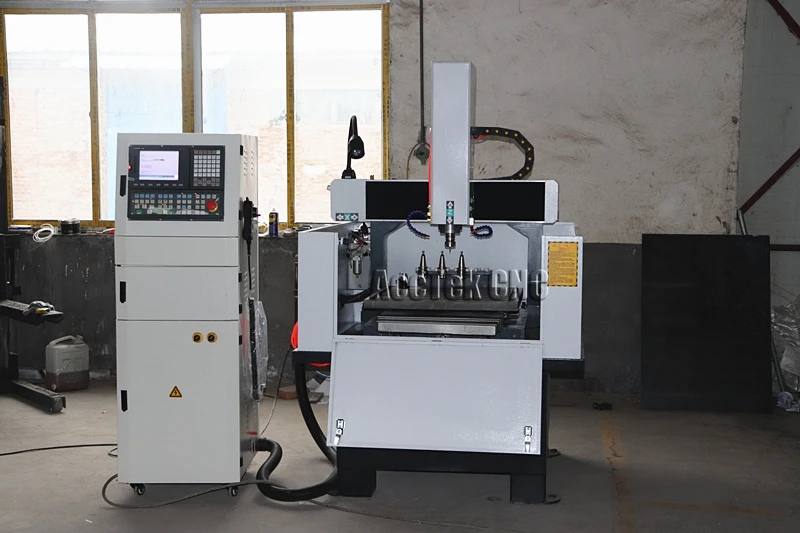 Metal mold cnc making machine mini cnc router steel aluminum cnc cutting machine atc AK6060C
