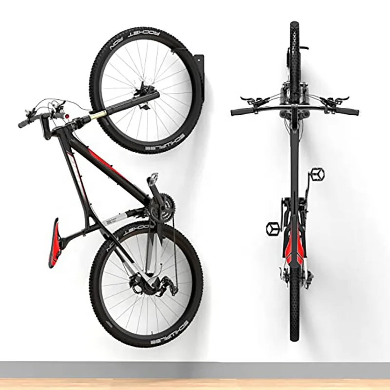 Bike Rack Garage Wall Mount with spacer High Quality Bicycle Swivel Parking Rack Swing 360 Degrees Vertical Bike Hanger Hook
