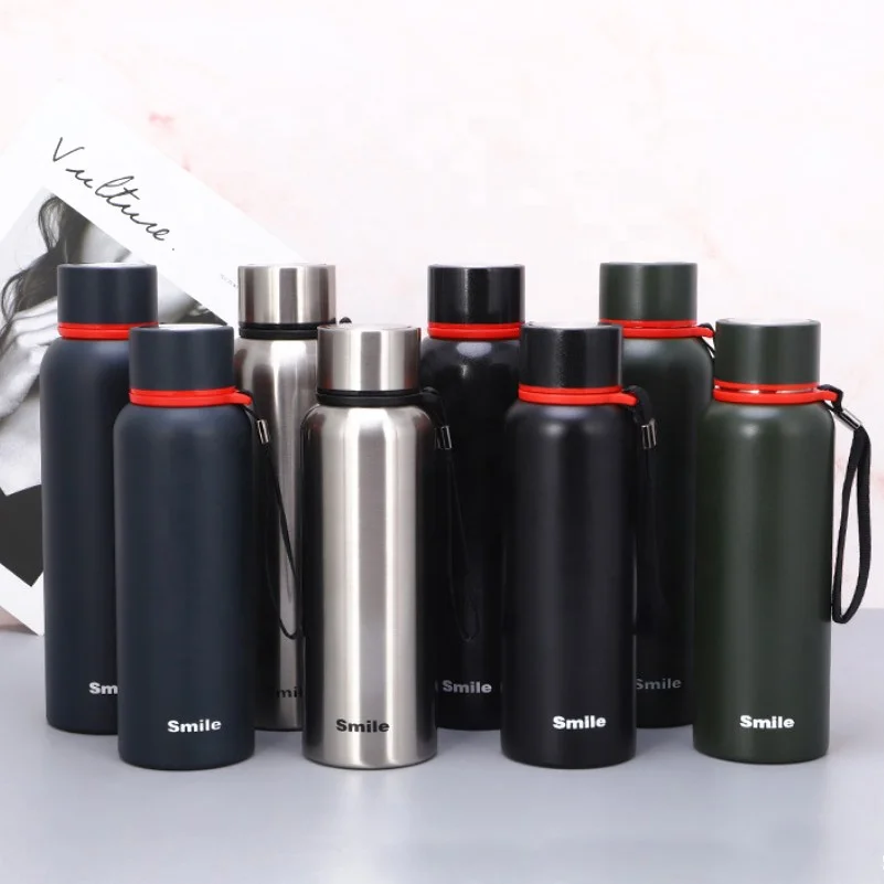 Wholesale custom print Hunter Water Bottle Advertise Cycling portable filter Sport Water Bottle with Portable Rope