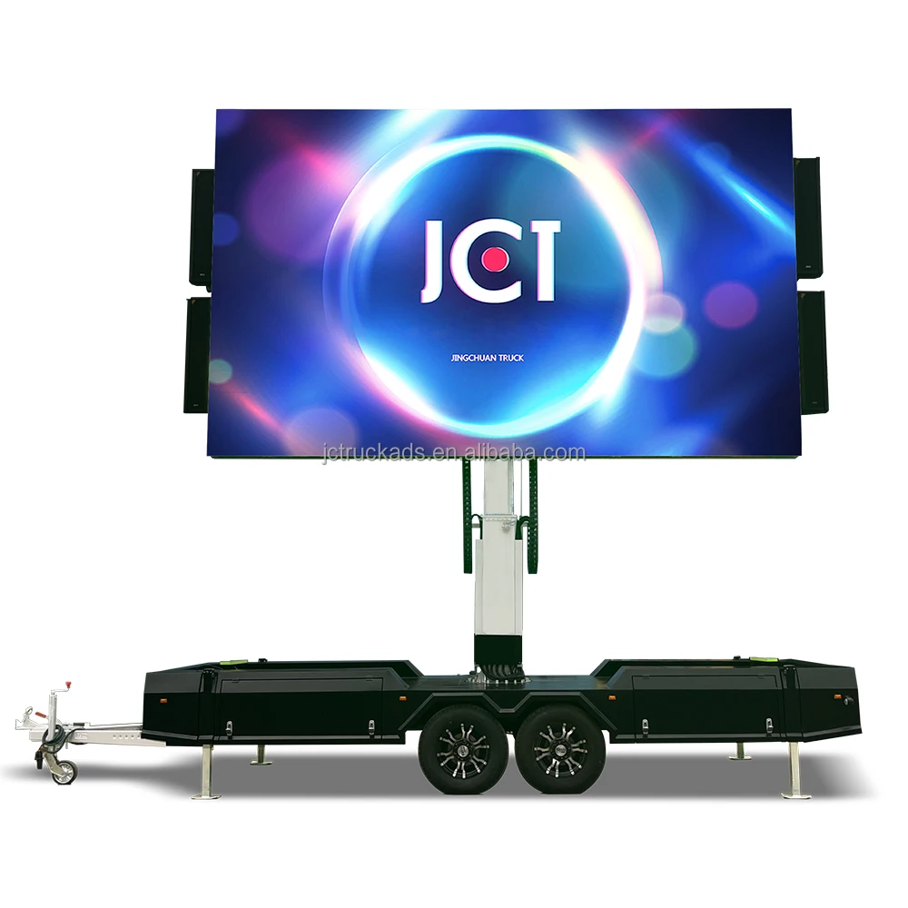 Hot selling 15 Square Meters  Advertising Commercial Outdoor Mobile LED Screen Vehicle  LED Billbirad.