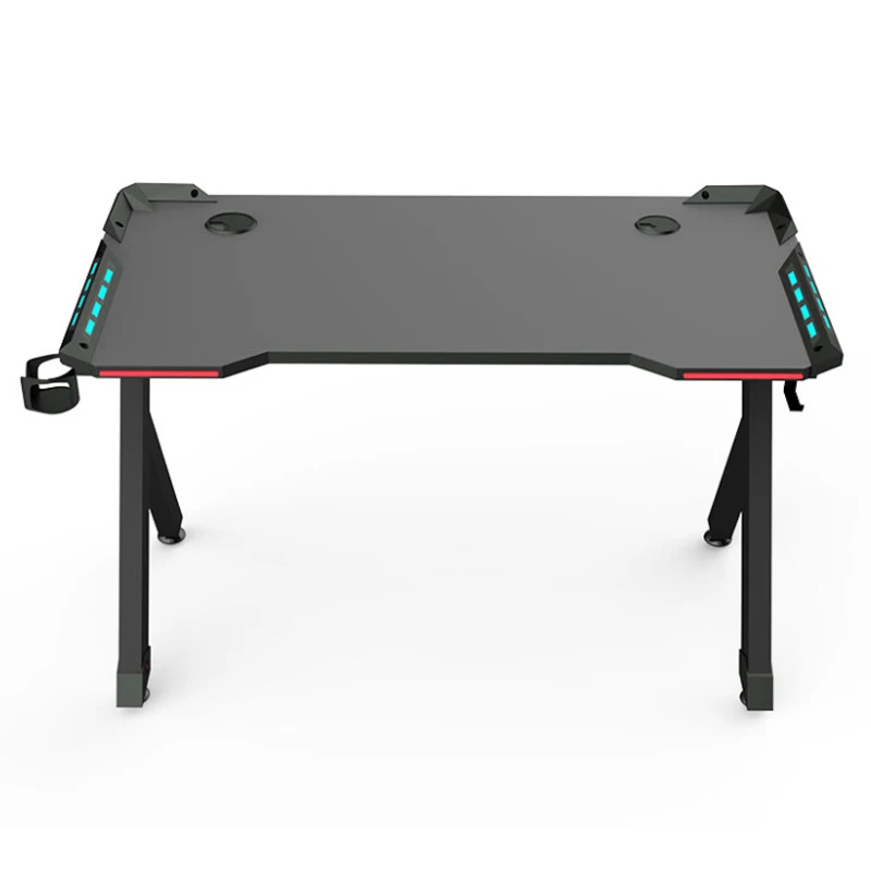 Hot Sale Gaming Computer Desk Z-Shape Racking Table PC Desk Gaming Table With Carbon Fiber Texture PC Desk