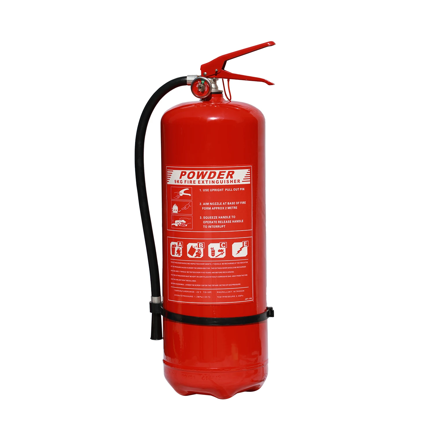 EN3-7 & CE & ISO 9001 Standard 6KG Portable Dry Powder Fire Extinguisher High quality ABC extinguisher