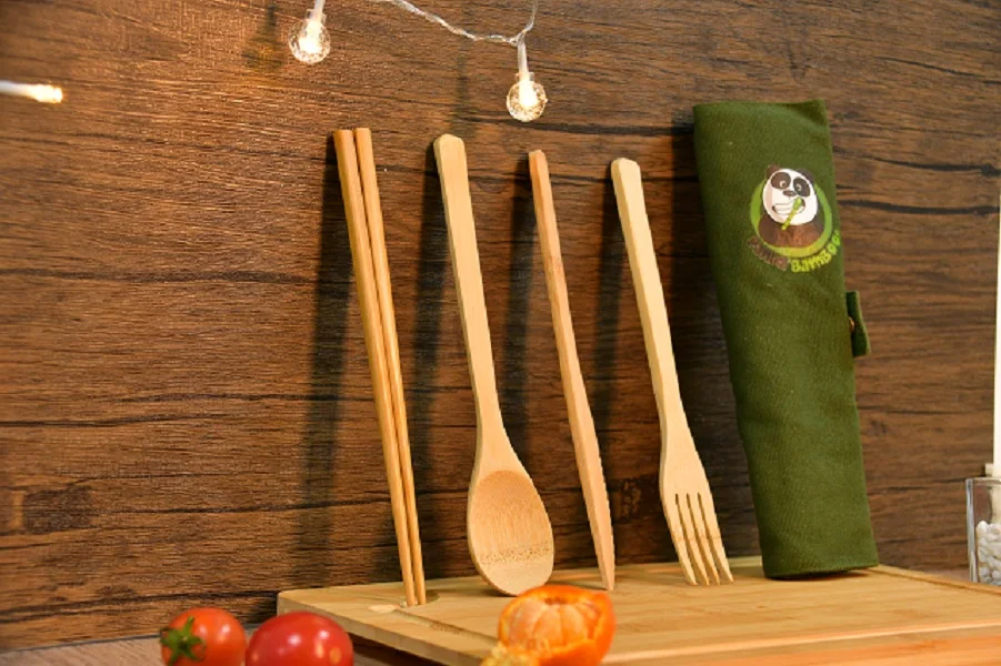 Bamboo 100% Sustainable Ecofriendly Wooden Personalized Spoon Sell Separately or Buy in Utensil Set with  customized Printed