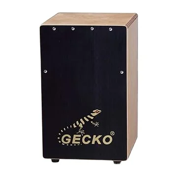Customizable Colors Gecko CS81Bk Most Popular Kids Cajon Box Drum Birch Wood BlaCk Color Stringed Percussion Box Steel String
