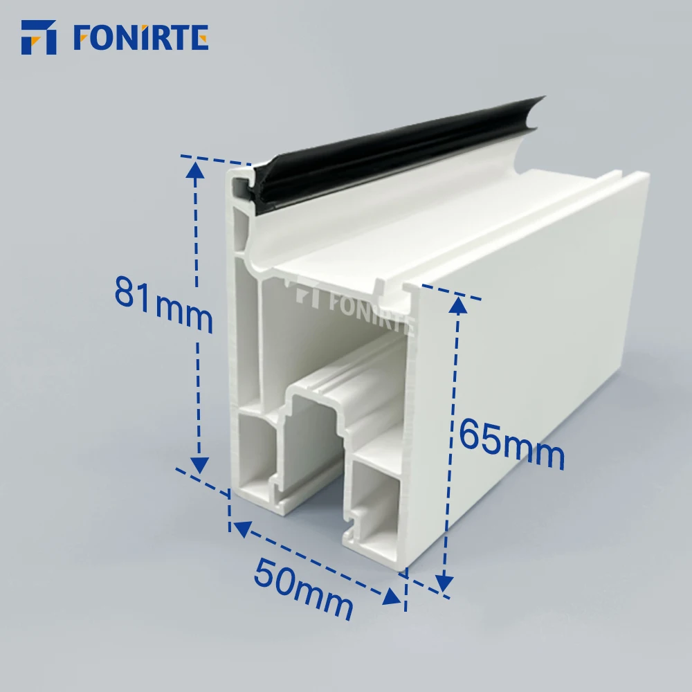 Hot Sales 108mm Series Excellent Upvc Window Plastic Profile Extrusion Casement Door Window Accessories Top-Selling Upvc Profile