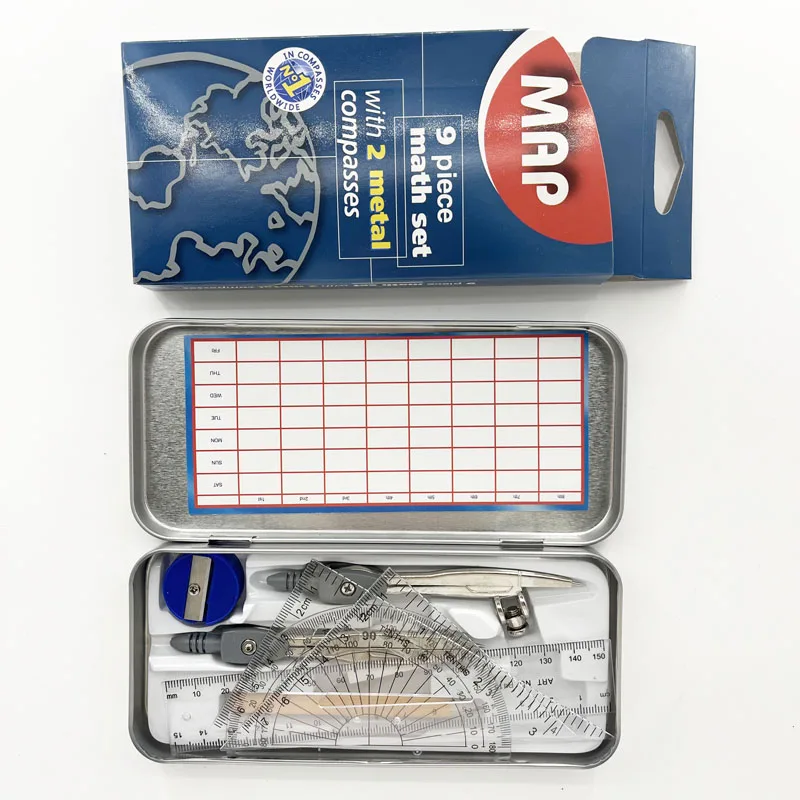 Различные дизайны, оксфордская карта Max Marshal, фирменный математический набор, Геометрическая коробка для школьников