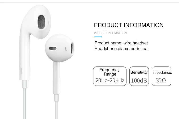 Проводные наушники 3,5 мм для наушников apple