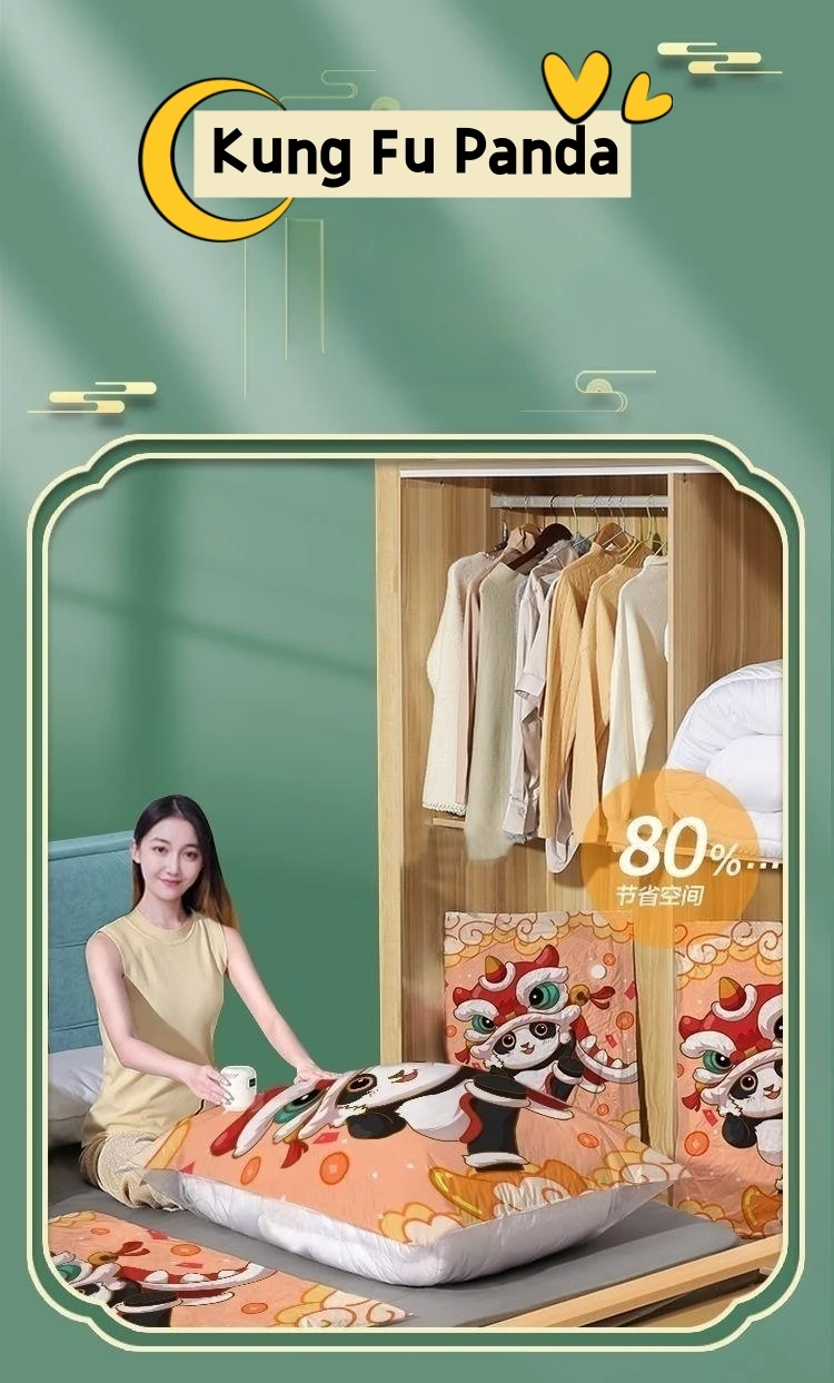 Factory wholesale Vacuum Storage Bags 12 Packs Set with hand Pump