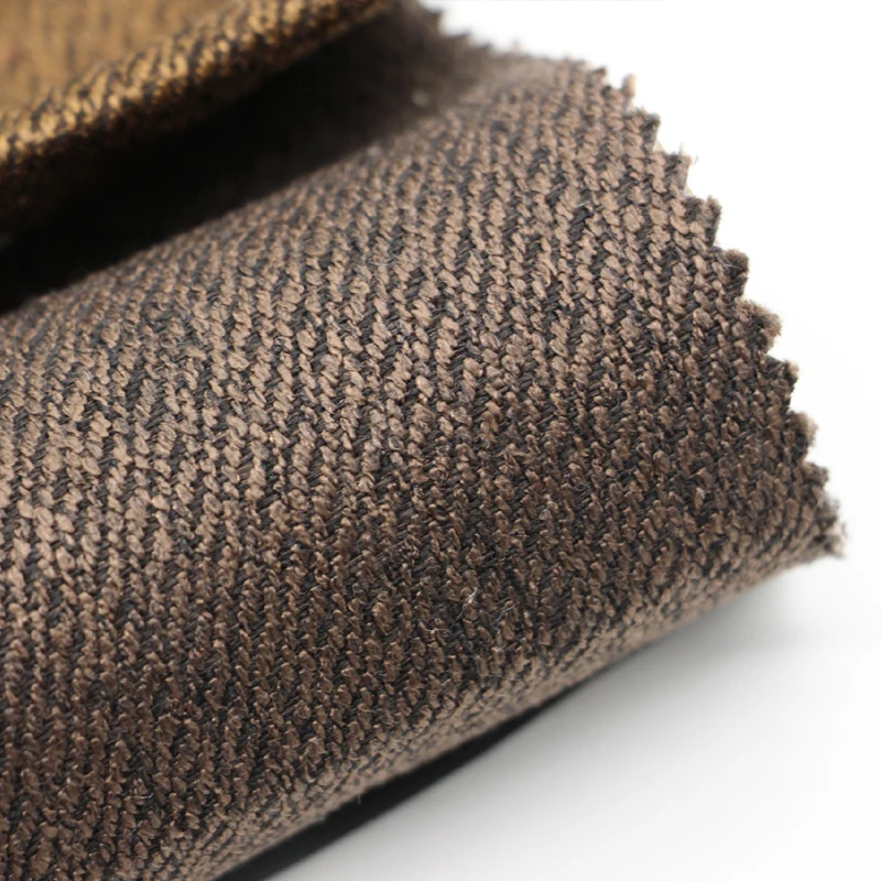 Mand textile china producers wholesale good quality 100 polyester pattern style dyed jute fabric for sofa furniture