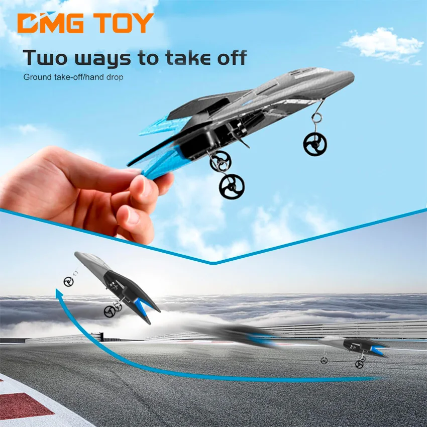 wholesale rc plane 2.4G remote control aircraft easy to fly fixed wing rc foam glider radio controlled aircraft